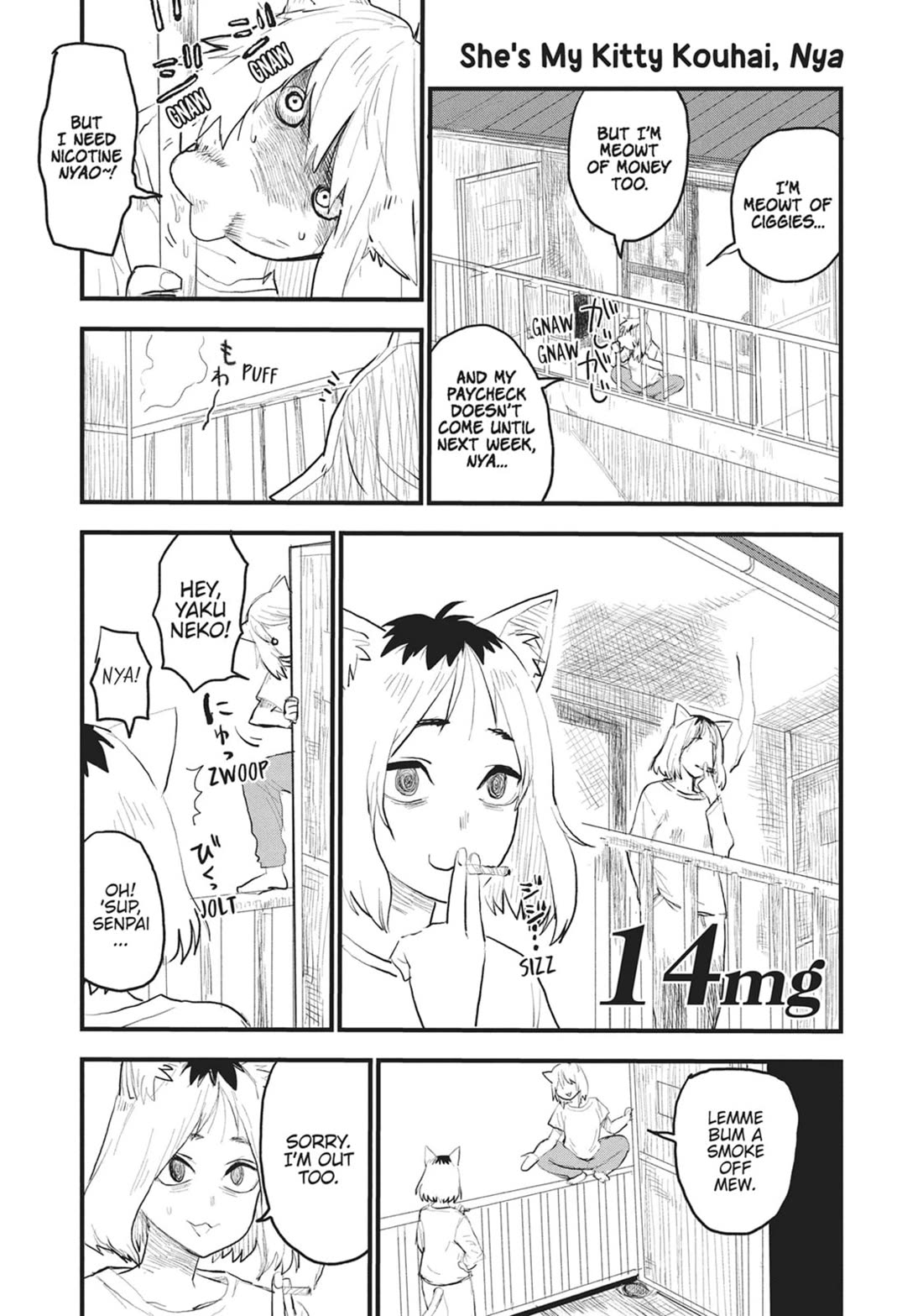 Chainsmoker Cat Chapter 14 page 1 - Chapter 14