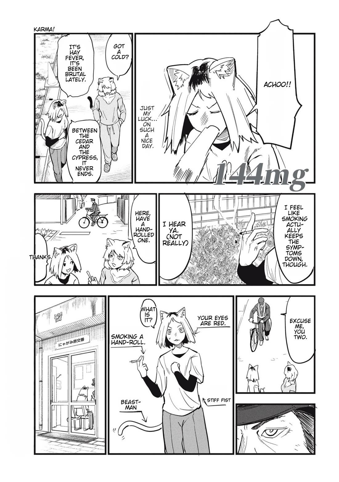 Chainsmoker Cat Chapter 144 page 1 - Chapter 144: 144mg