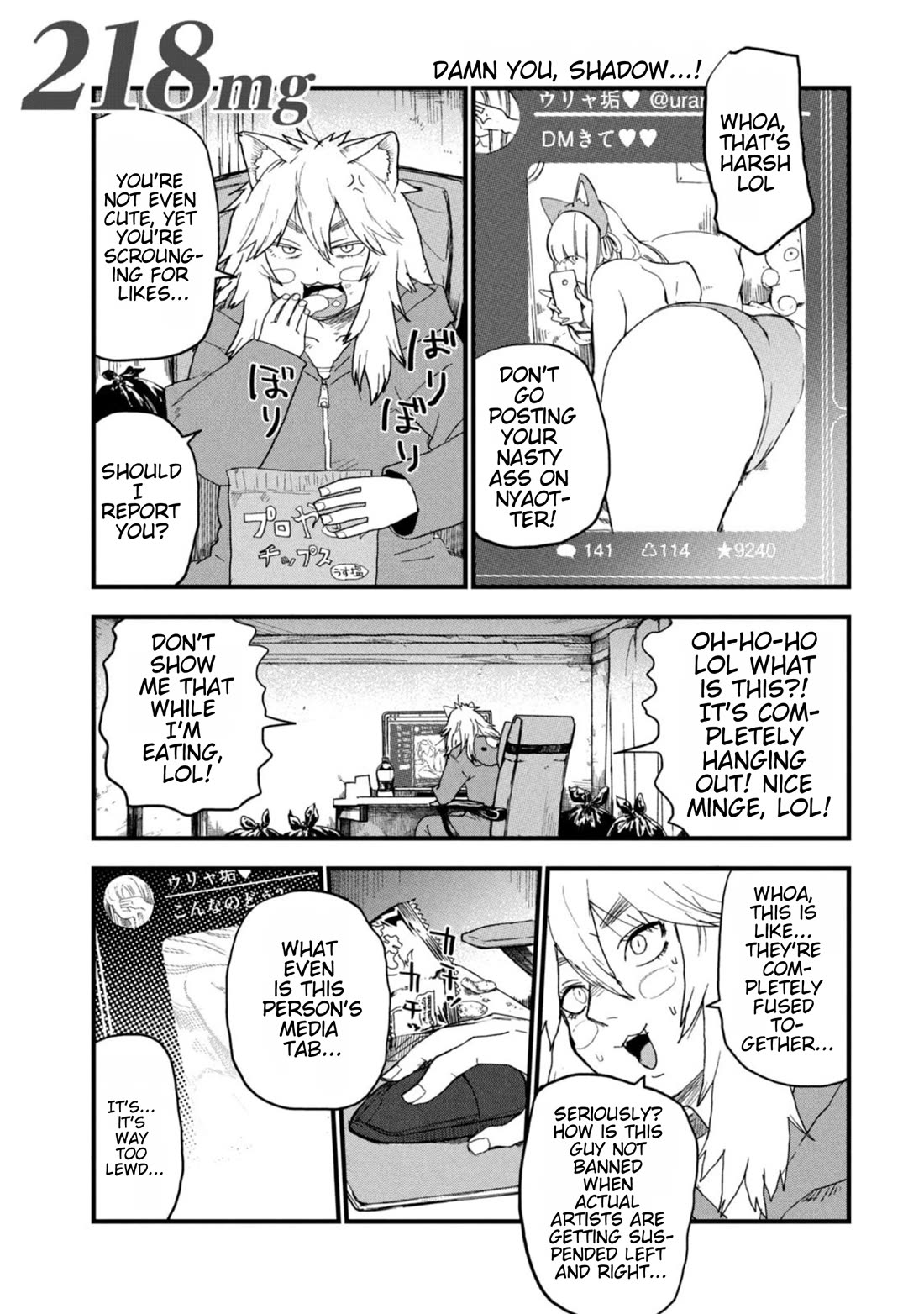 Chainsmoker Cat Chapter 218 page 1 - Chapter 218: 218mg