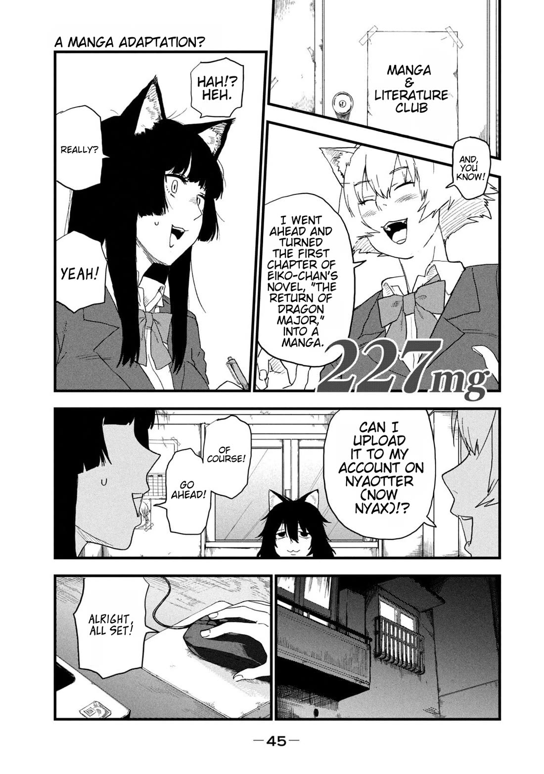 Chainsmoker Cat Chapter 227 page 1 - Chapter 227: 227mg