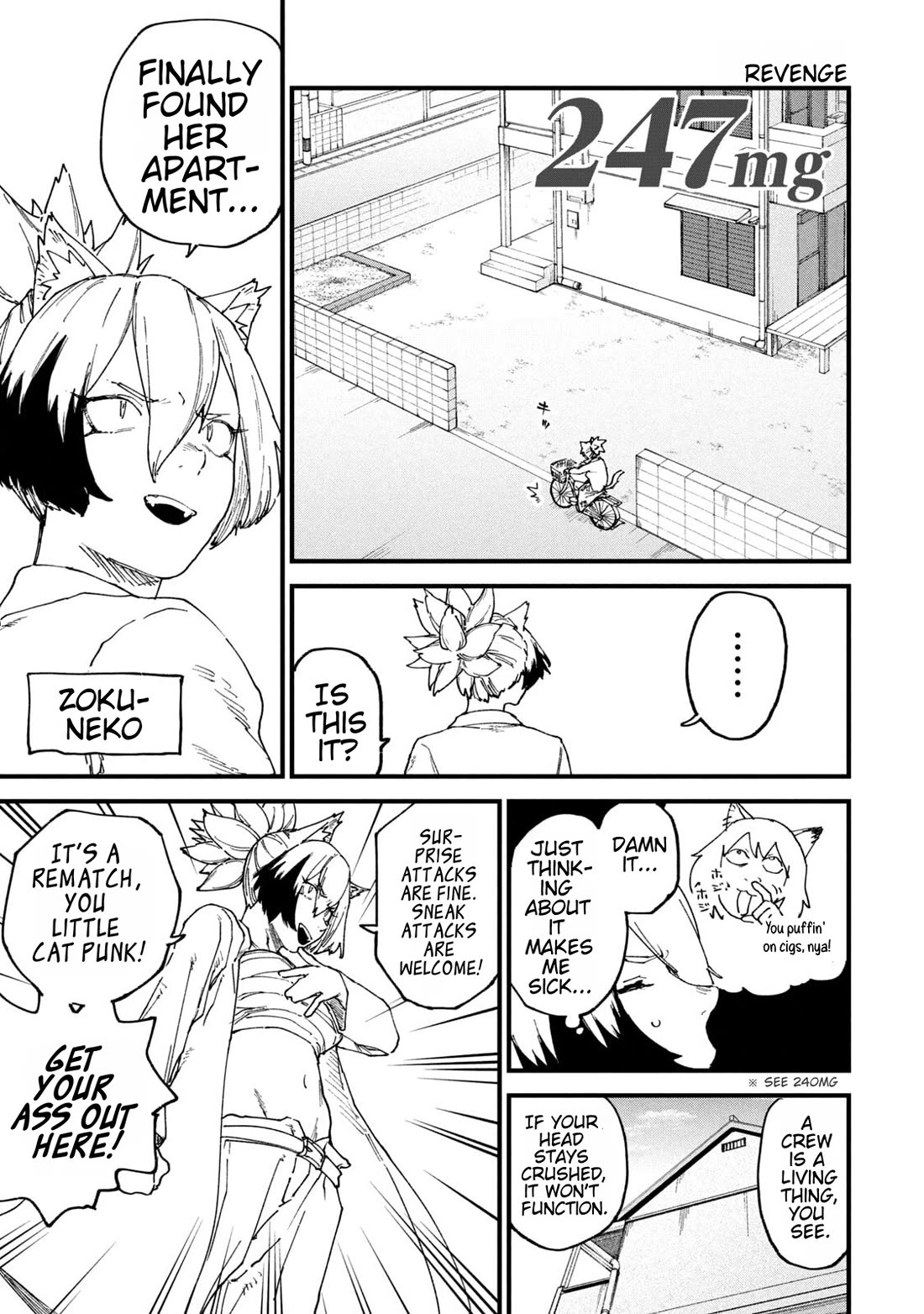 Chainsmoker Cat Chapter 247 page 1 - Chapter 247: 247mg