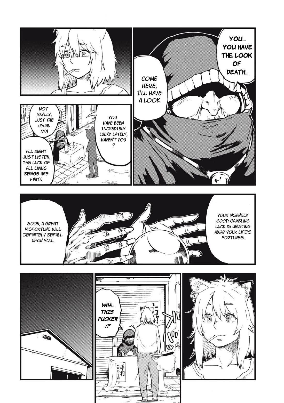 Chainsmoker Cat Chapter 250 page 2 - Chapter 250: 250mg - Cat Luck