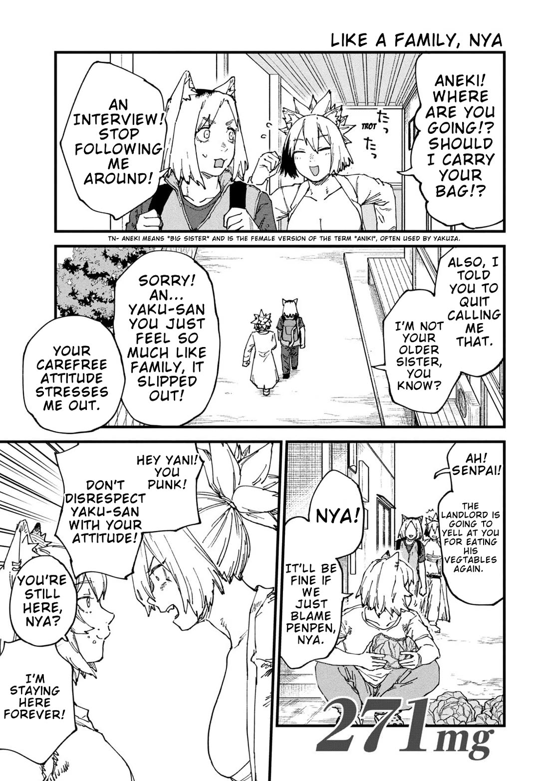 Chainsmoker Cat Chapter 271 page 4 - Chapter 271: Like a Family, Nya