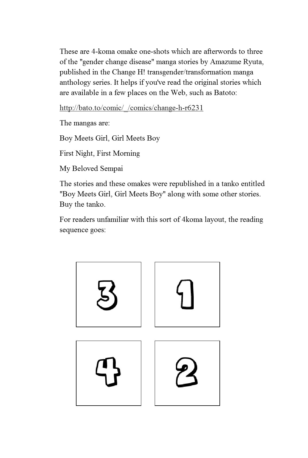 Change H Chapter 12.1 page 1 - Vol.12 Chapter 1: Balance Policy - Omake