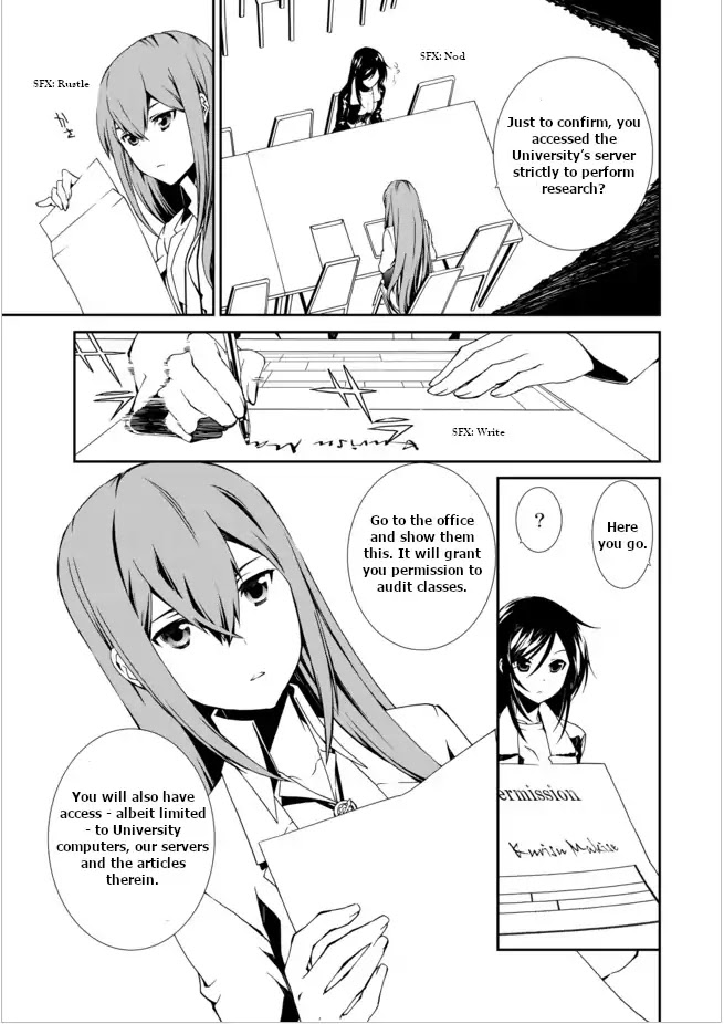 CHAOS;CHILD ～Children's Collapse～ Chapter 2 page 11 - Chapter 2: Kurisu Makise
