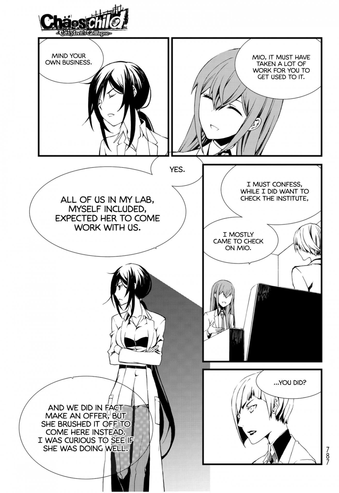 CHAOS;CHILD ～Children's Collapse～ Chapter 8 page 3 - Chapter 8: Keep going 02