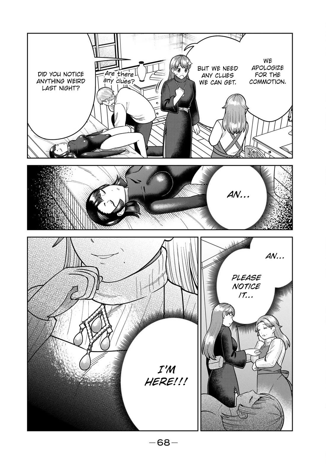 Chase the Chin Chin Devil! Chapter 26 page 4 - Chapter 26: Herma's Dead?! Murder Mystery at the Inn!