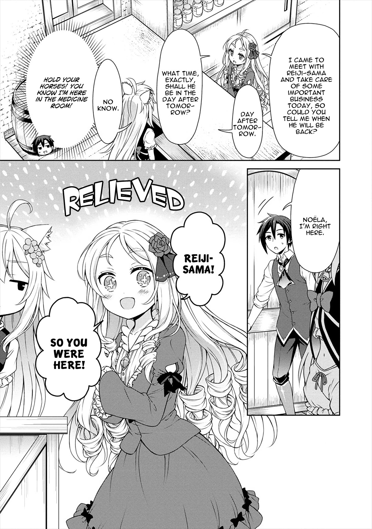 Cheat Pharmacist's Slow Life: Making a Drugstore in Another World Chapter 19 page 12 - Chapter 19: Natural Enemies? Workmates? Friends?