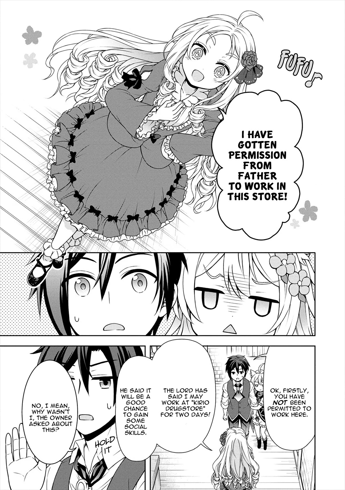Cheat Pharmacist's Slow Life: Making a Drugstore in Another World Chapter 19 page 14 - Chapter 19: Natural Enemies? Workmates? Friends?