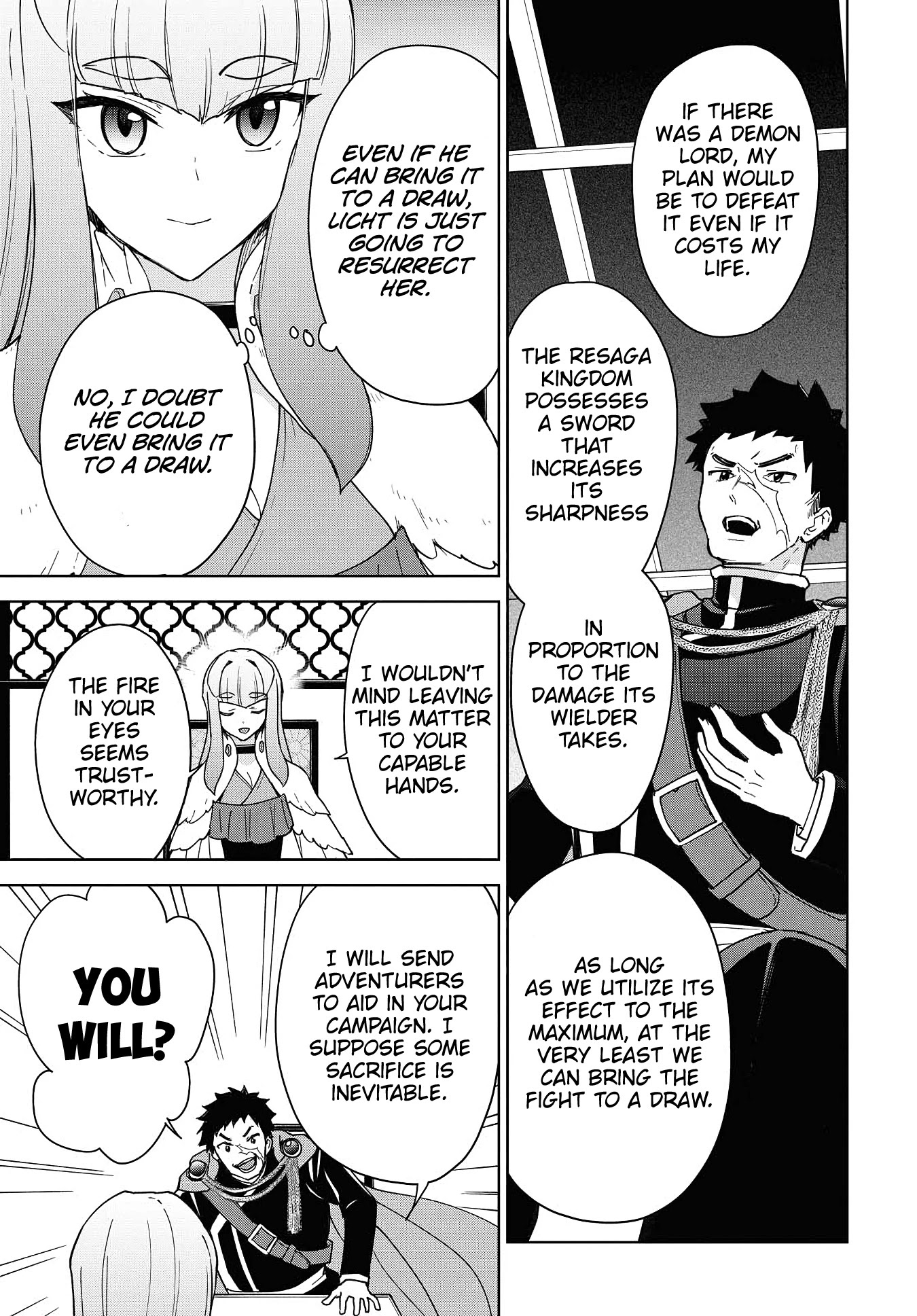 Cheat skill "shisha sosei" ga kakusei shite inishieno maougun wo fukkatsu sasete shimaimashita ~dare mo shinasenai saikyou hiiro~ Chapter 15 page 12 - Chapter 15: The Resaga Kingdom’s Emissary