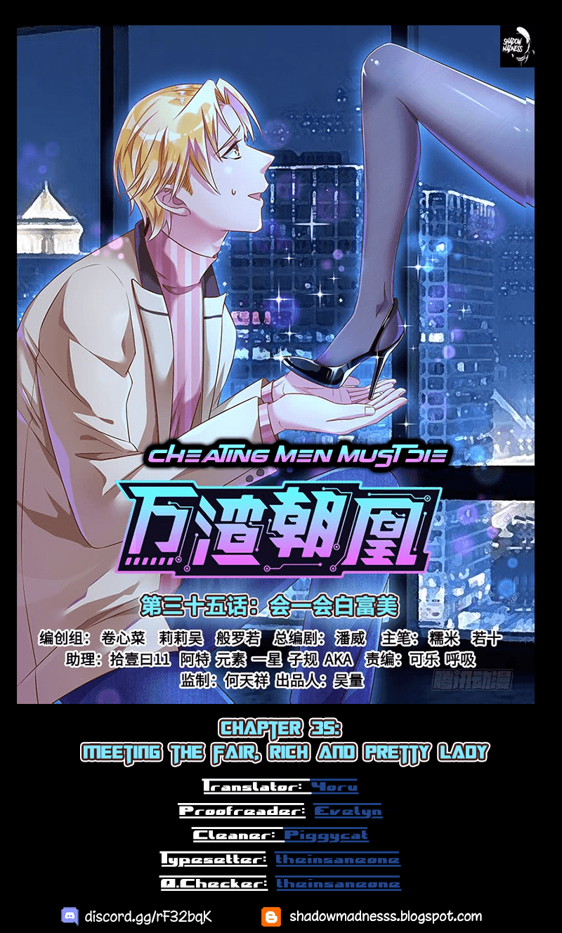 Cheating Men Must Die Chapter 35 page 1 - Chapter 35: Meeting the fair, rich and pretty lady