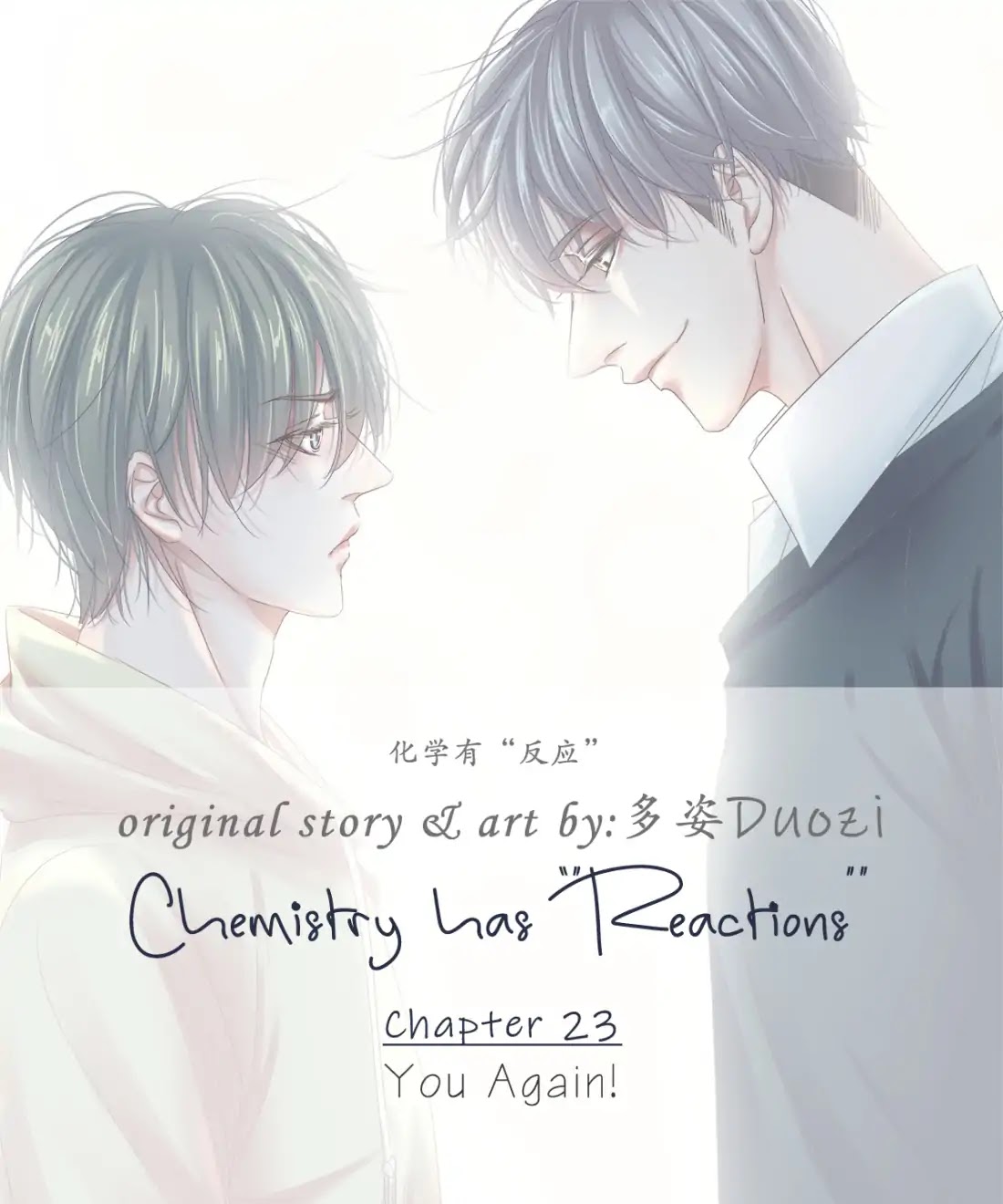 Chemistry has "Reactions" Chapter 23 page 1 - Chapter 23: You Again!