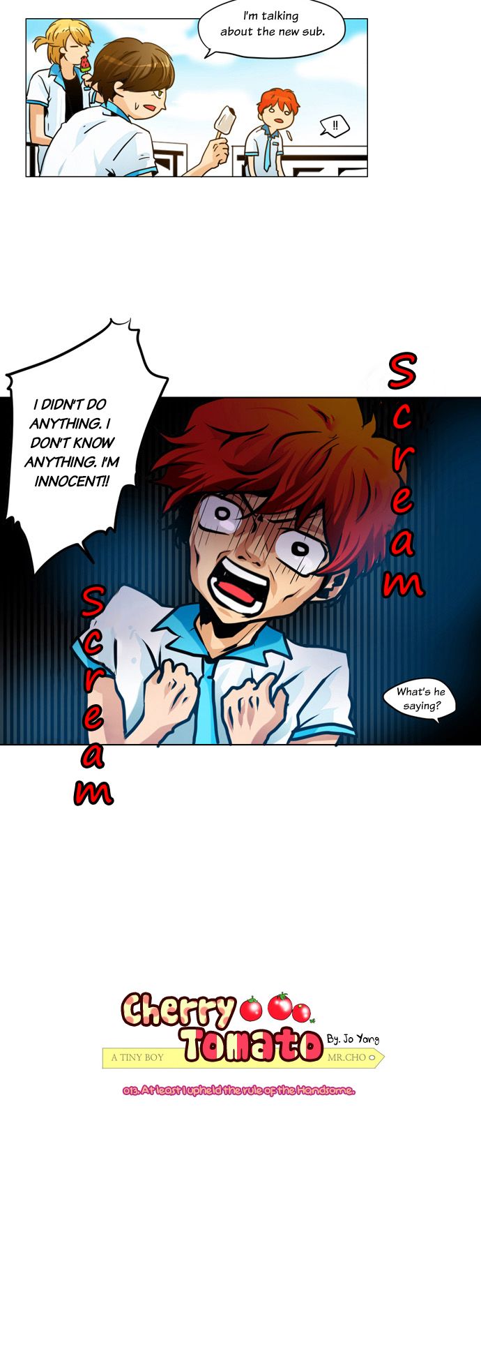 Cherry Tomato Chapter 13 page 3 - Chapter 13 : At least I upheld the rule of the Handsome.