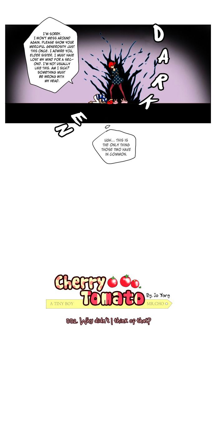 Cherry Tomato Chapter 2 page 3 - Chapter 2 : Why didn't I think of that?