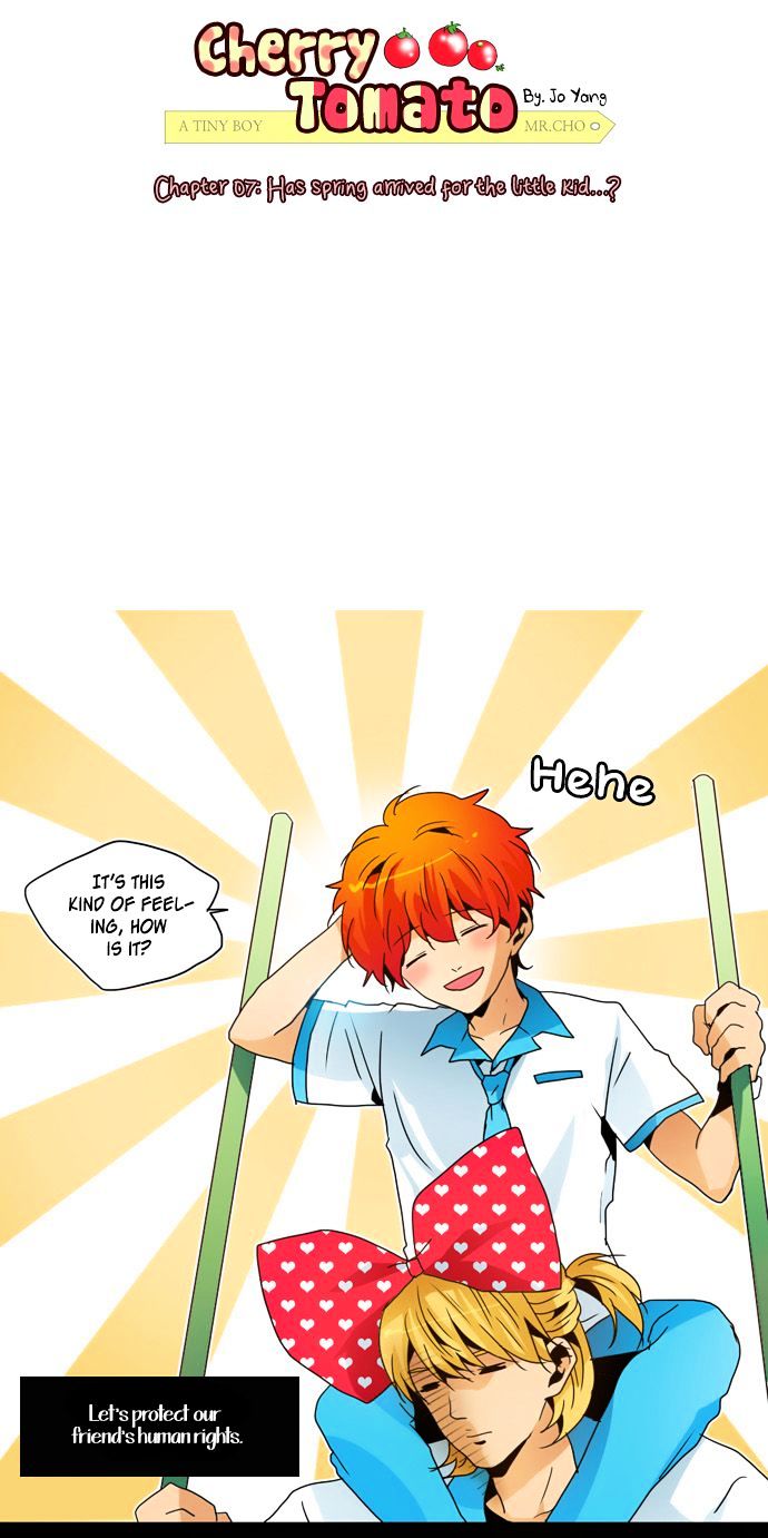 Cherry Tomato Chapter 7 page 3 - Chapter 7 : Has Spring Arrived for the Little Kid...?