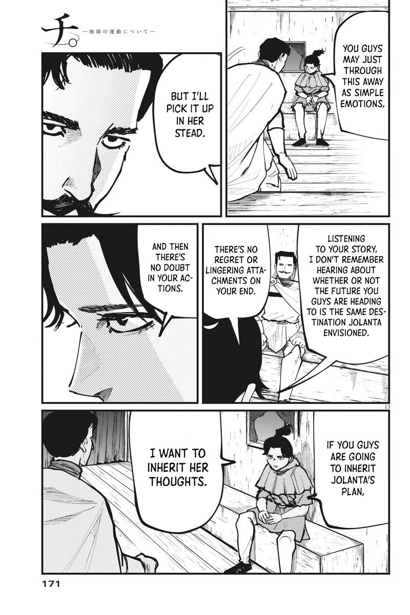 Chi - Chikyuu no Undou ni Tsuite Chapter 49 page 13 - Chapter 49