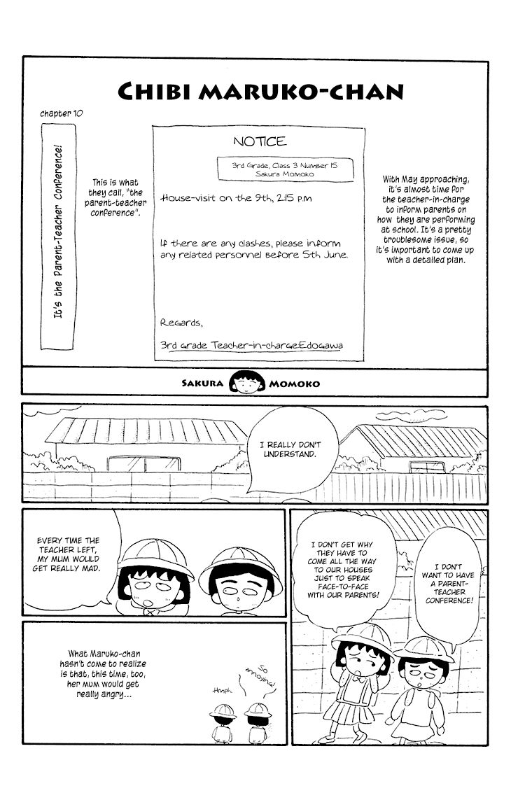 Chibi Maruko-chan Chapter 10 page 6 - Chapter 10 : It's the Parent-Teacher Conference!