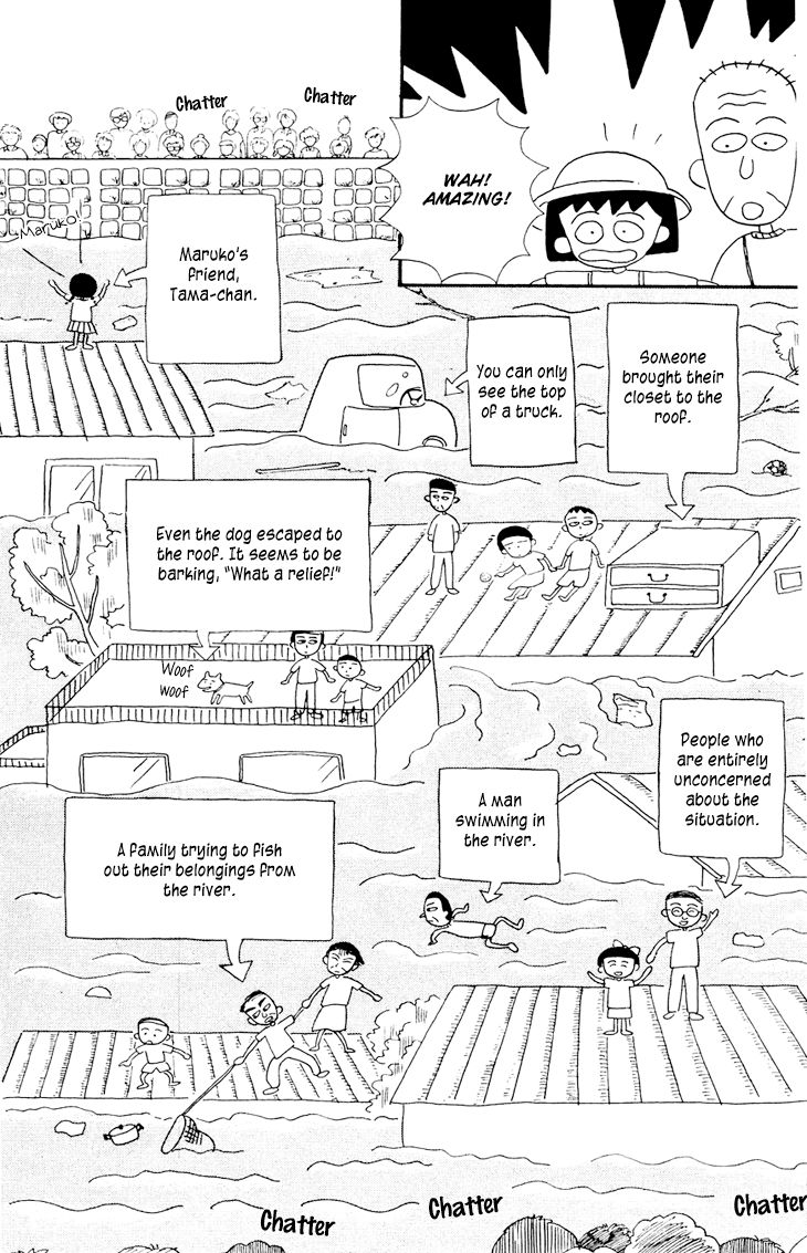Chibi Maruko-chan Chapter 11 page 10 - Chapter 11 : A Huge Flood in Maruko's Town