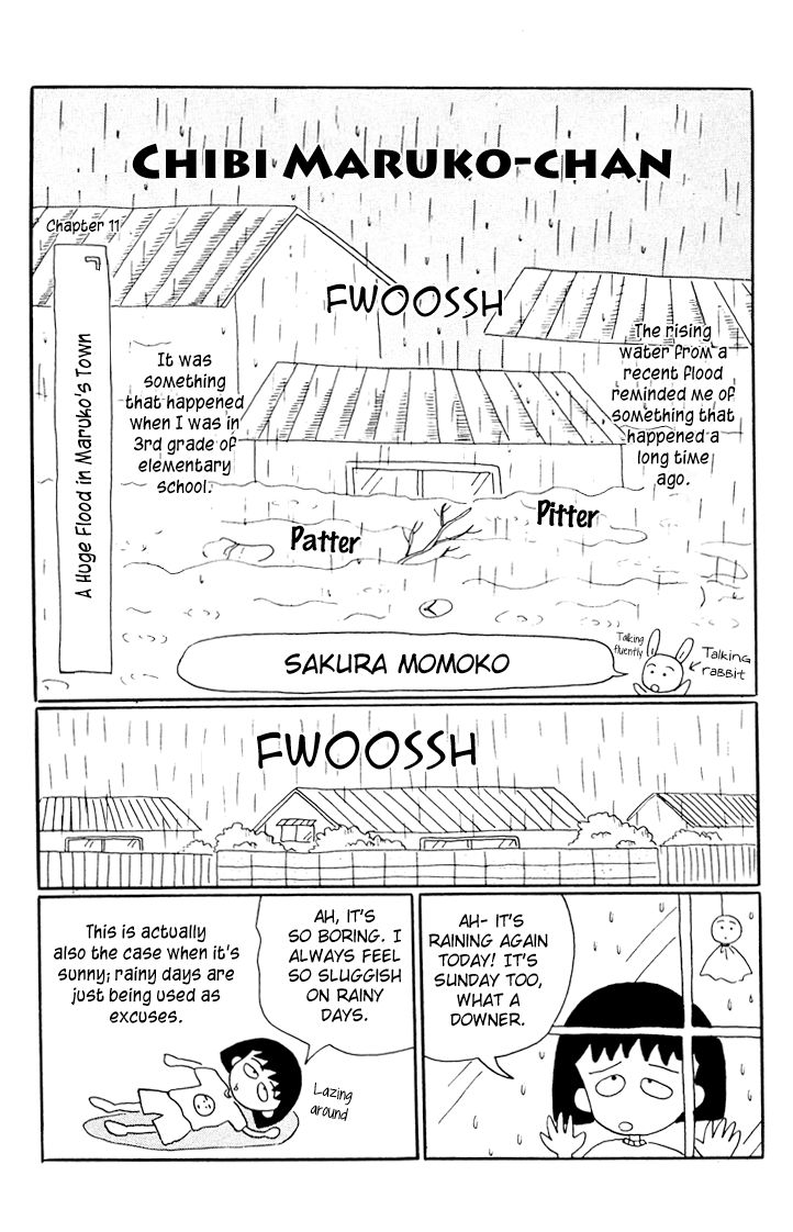 Chibi Maruko-chan Chapter 11 page 2 - Chapter 11 : A Huge Flood in Maruko's Town