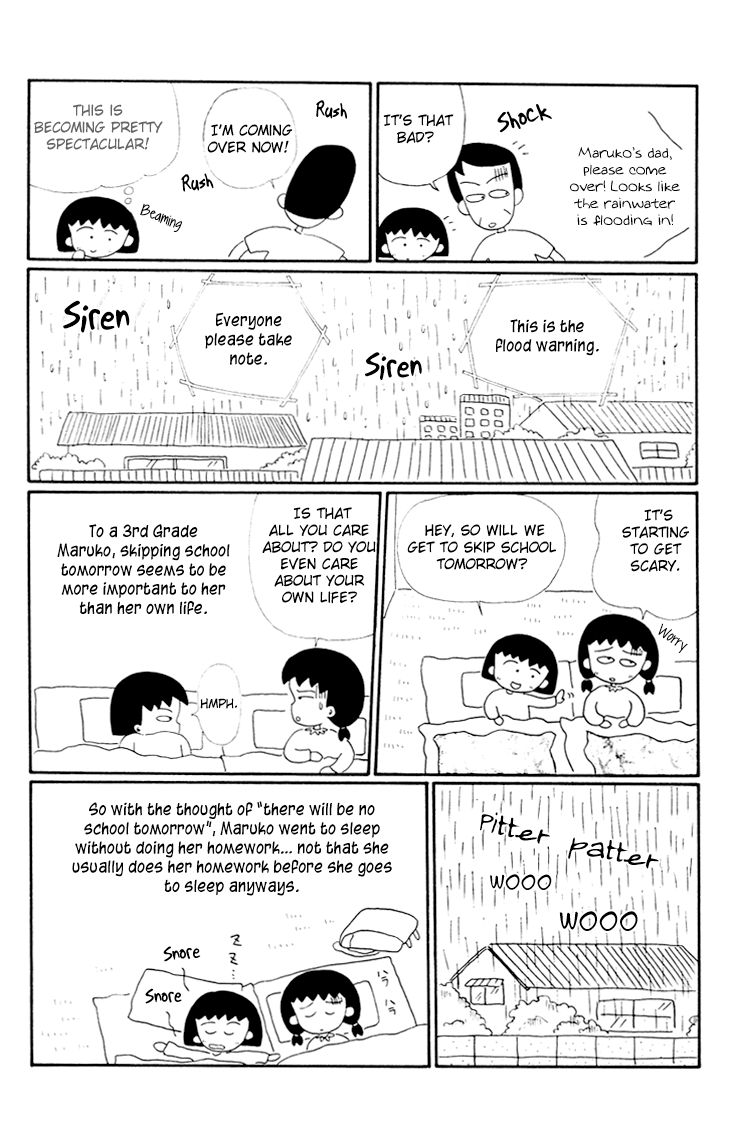 Chibi Maruko-chan Chapter 11 page 6 - Chapter 11 : A Huge Flood in Maruko's Town