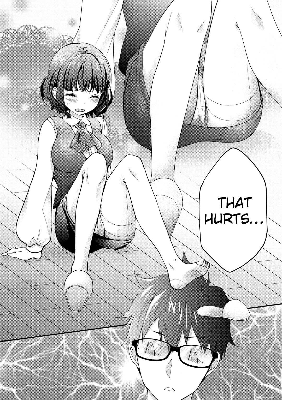 Chicchai Kanojo Senpai ga Kawaisugiru. Chapter 5 page 10 - Chapter 5: I didn't see a thing