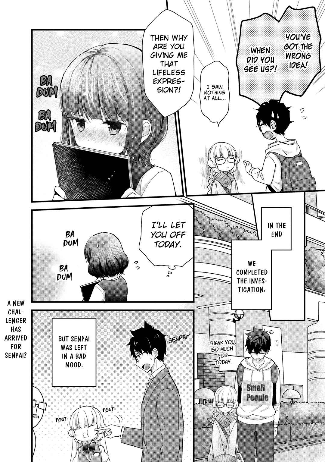 Chicchai Kanojo Senpai ga Kawaisugiru. Chapter 5 page 12 - Chapter 5: I didn't see a thing