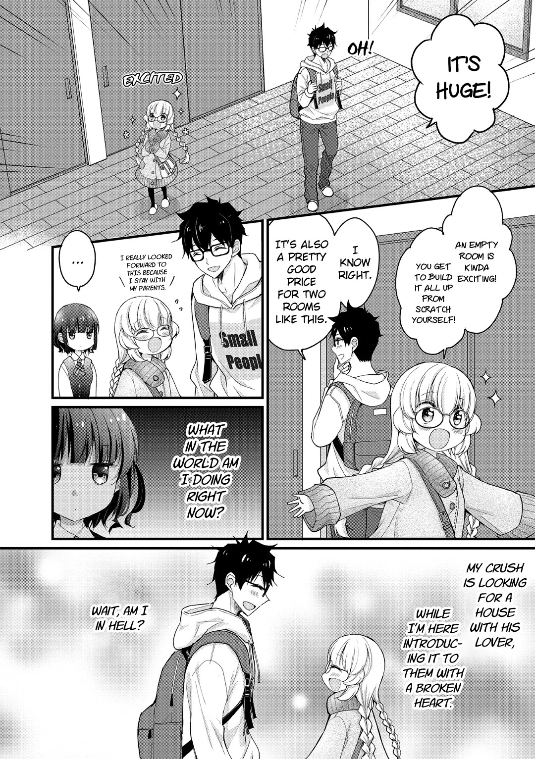 Chicchai Kanojo Senpai ga Kawaisugiru. Chapter 5 page 2 - Chapter 5: I didn't see a thing
