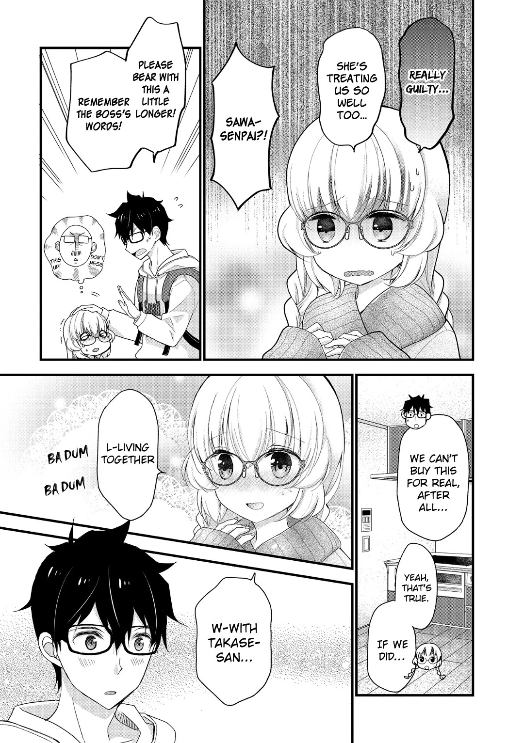 Chicchai Kanojo Senpai ga Kawaisugiru. Chapter 5 page 5 - Chapter 5: I didn't see a thing