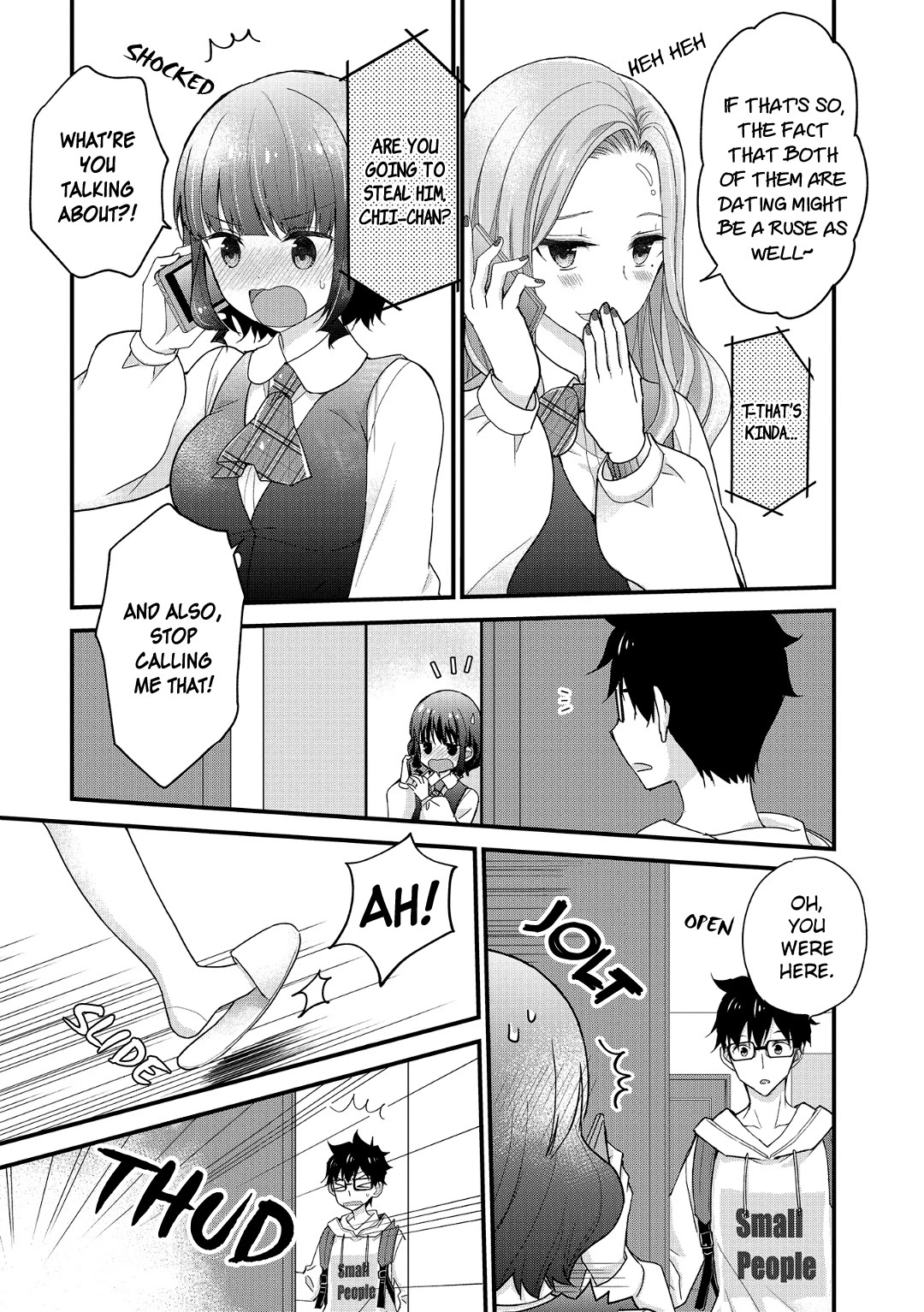 Chicchai Kanojo Senpai ga Kawaisugiru. Chapter 5 page 9 - Chapter 5: I didn't see a thing
