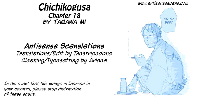Chichi Kogusa Chapter 18 page 1 - Chapter 18 : Father and Child's New Journey