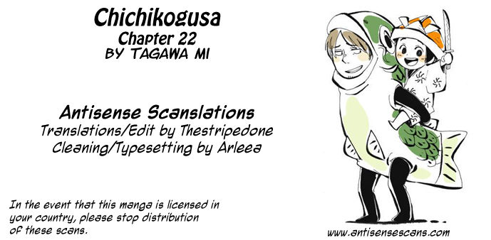 Chichi Kogusa Chapter 22 page 1 - Chapter 22 : Abandoned Child and Fellow Traveler
