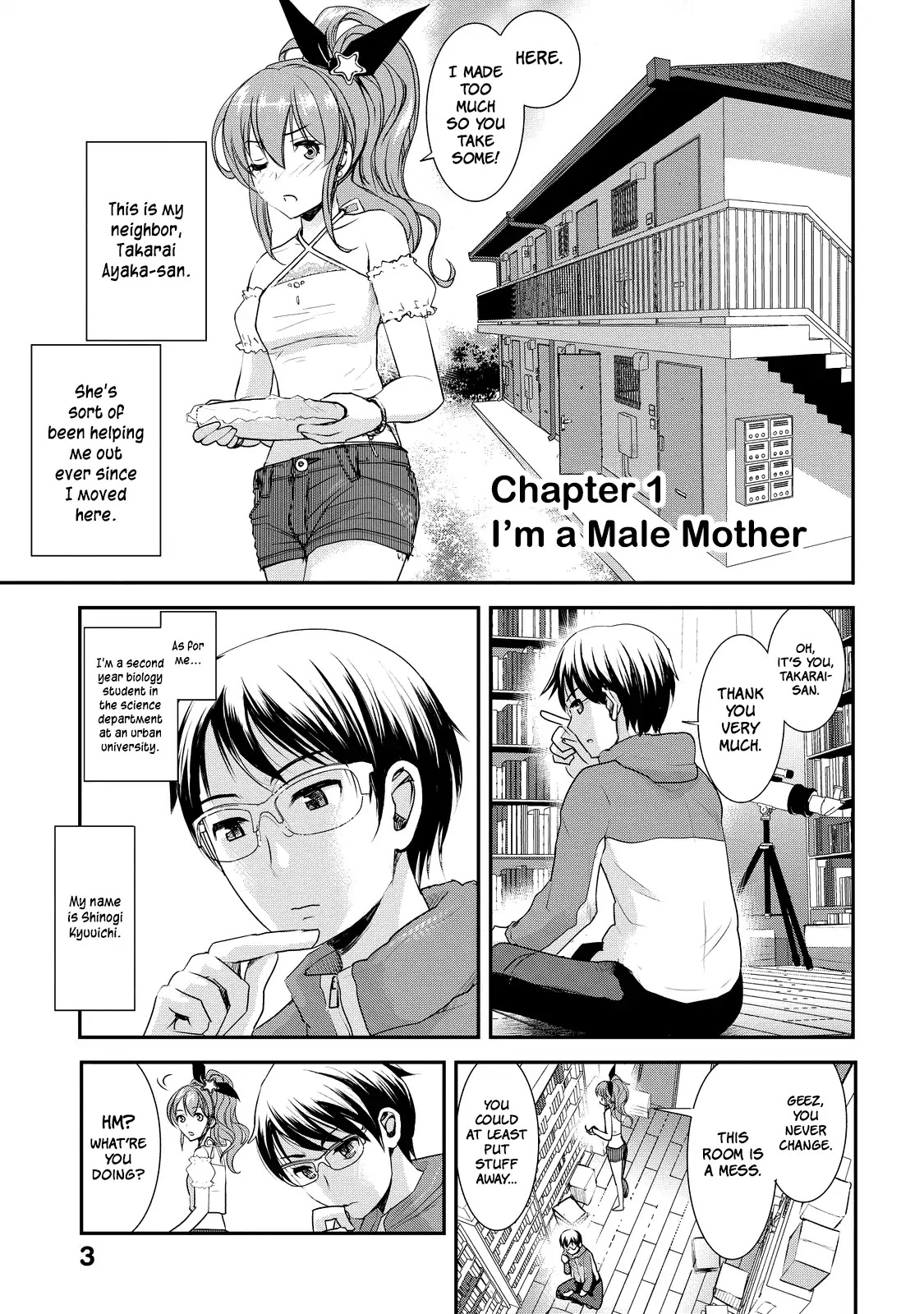 Chichi no Jikan Chapter 1 page 5 - Chapter 1: I'm a Male Mother