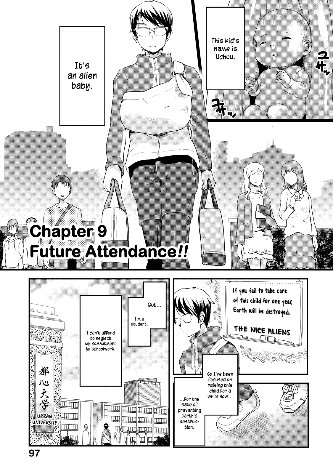 Chichi no Jikan Chapter 9 page 1 - Chapter 9: Future Attendance!!