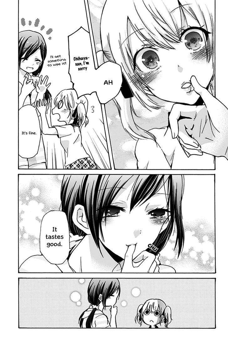 Chihaya-san's Fine That Way Chapter 23 page 8 - Chapter 23 : There's cream on your cheek