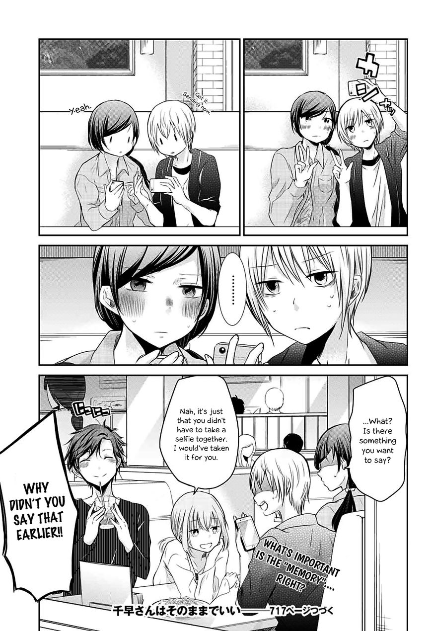 Chihaya-san's Fine That Way Chapter 57 page 10 - Chapter 57 : Hey, look at the camera…