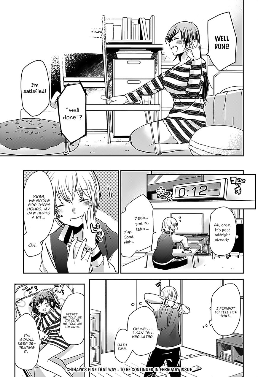 Chihaya-san's Fine That Way Chapter 61 page 10 - Chapter 61 : I wanna be honest…