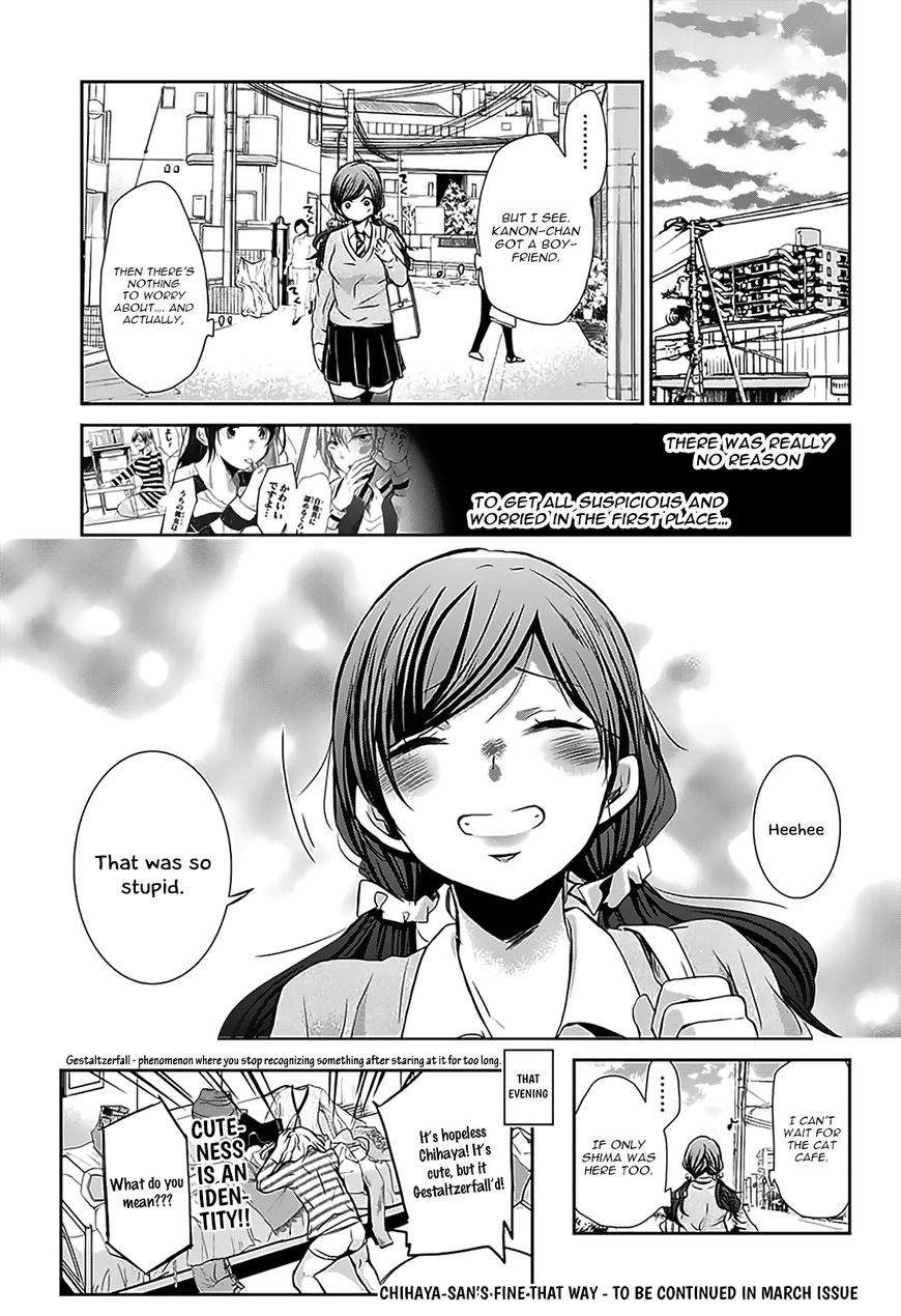 Chihaya-san's Fine That Way Chapter 63 page 10 - Chapter 63 : I genuinely wanna see it