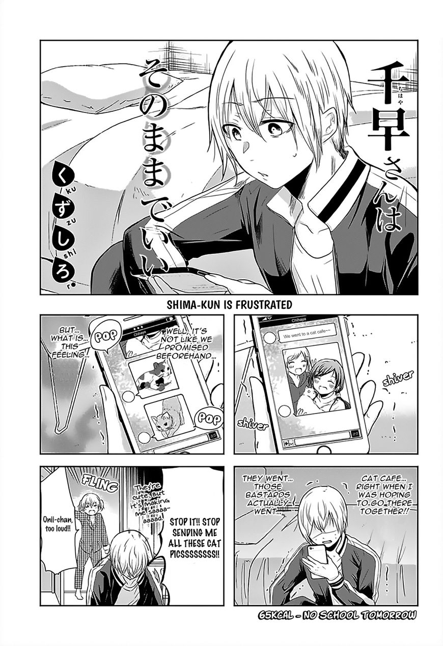 Chihaya-san's Fine That Way Chapter 65 page 2 - Chapter 65 : No school tomorrow