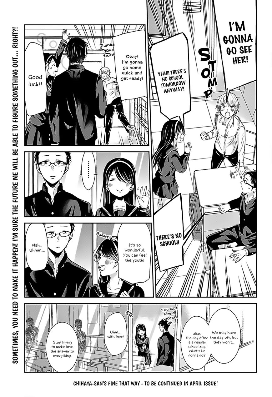 Chihaya-san's Fine That Way Chapter 65 page 8 - Chapter 65 : No school tomorrow