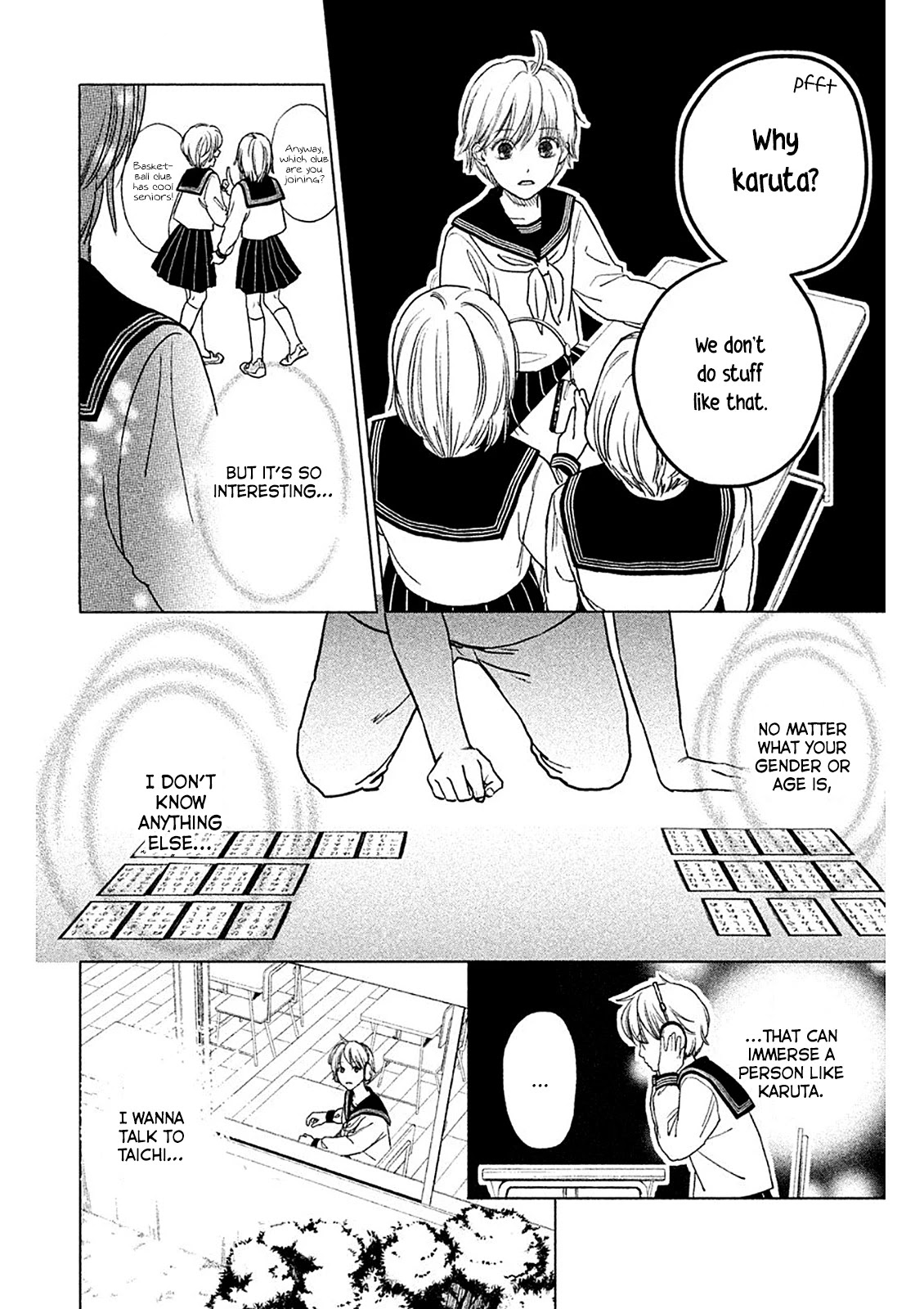 Chihayafuru: Middle School Arc Chapter 1 page 8 - Chapter 1: 1st Poem