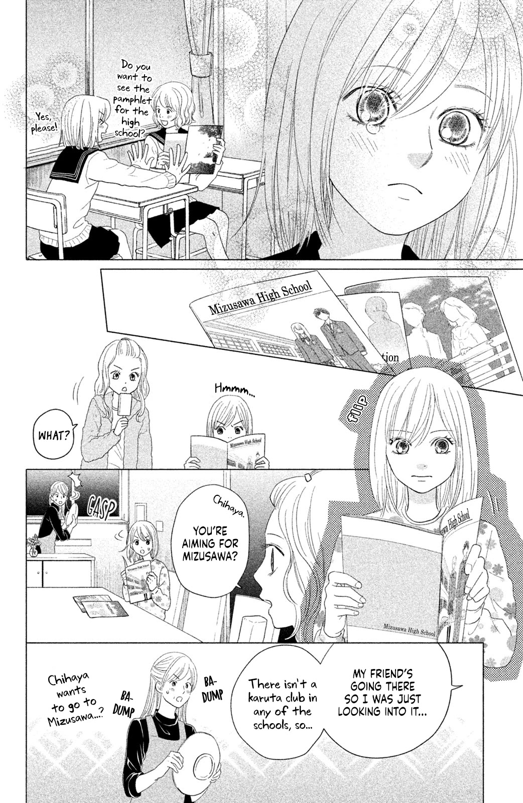 Chihayafuru: Middle School Arc Chapter 17 page 7 - Chapter 17: 17th Poem