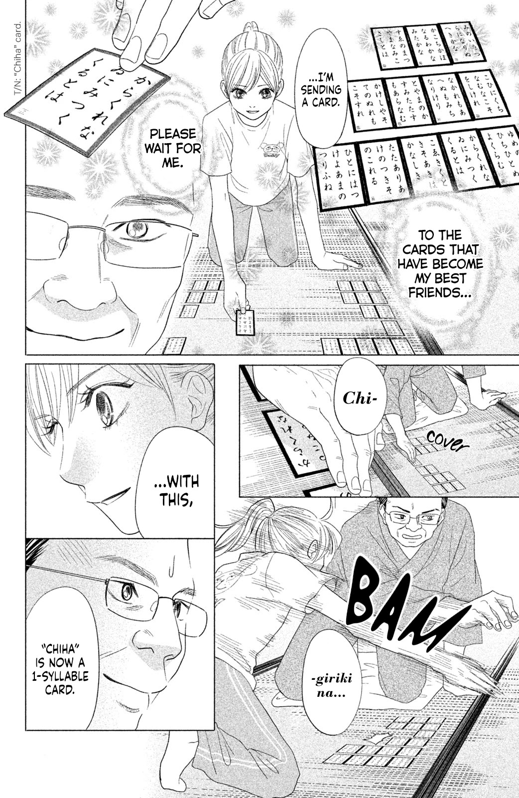 Chihayafuru: Middle School Arc Chapter 18 page 15 - Chapter 18: 18th Poem [END]