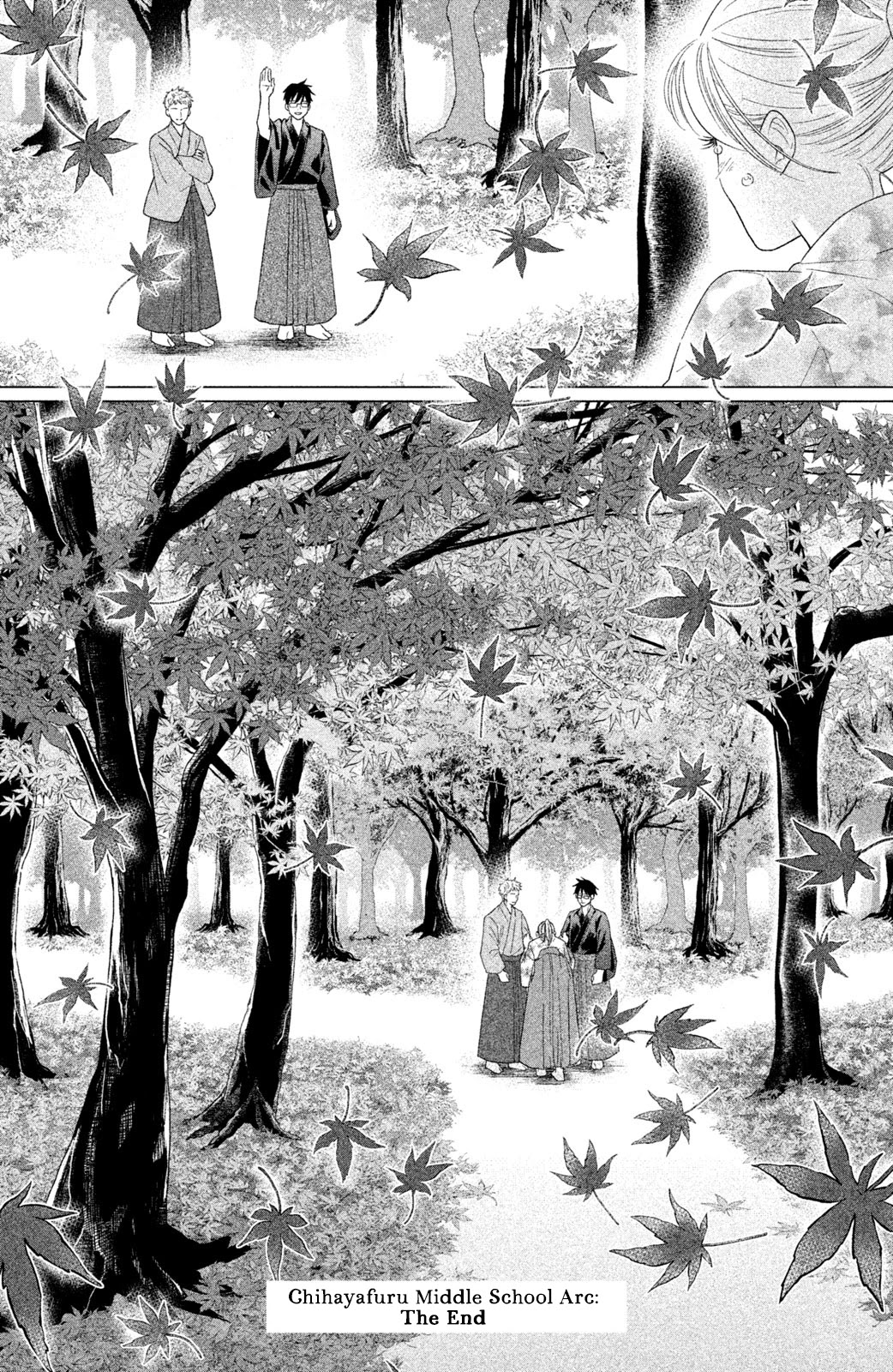 Chihayafuru: Middle School Arc Chapter 18 page 28 - Chapter 18: 18th Poem [END]