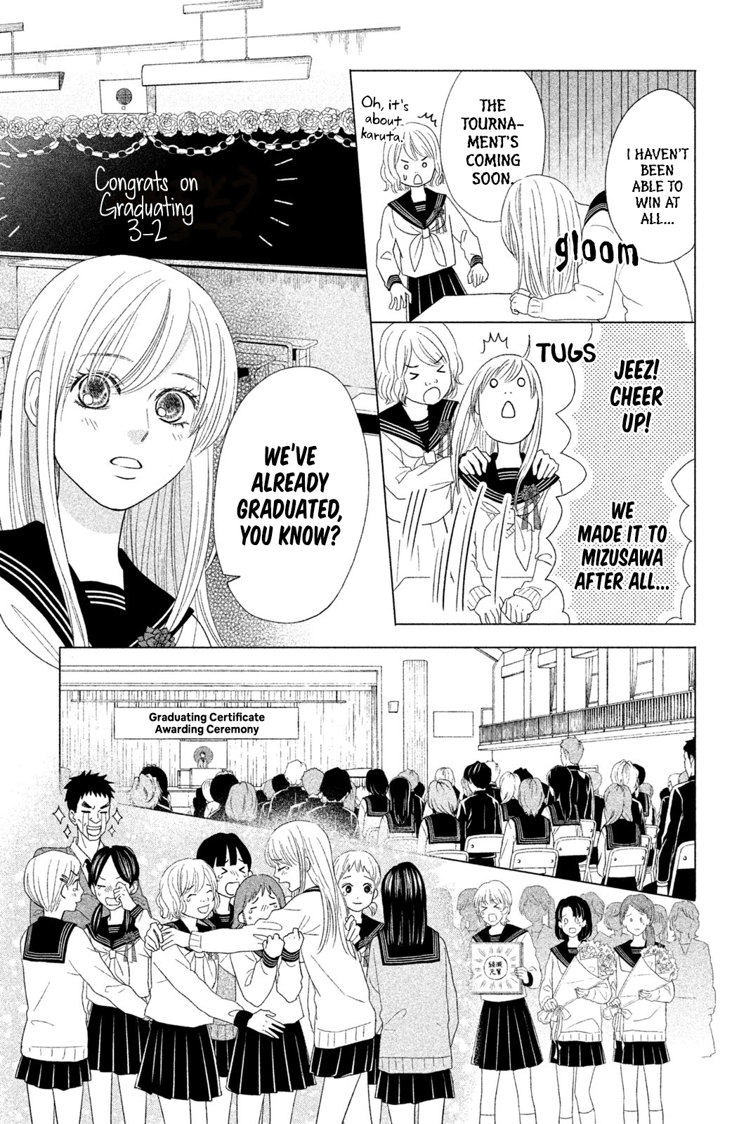 Chihayafuru: Middle School Arc Chapter 18 page 8 - Chapter 18: 18th Poem [END]