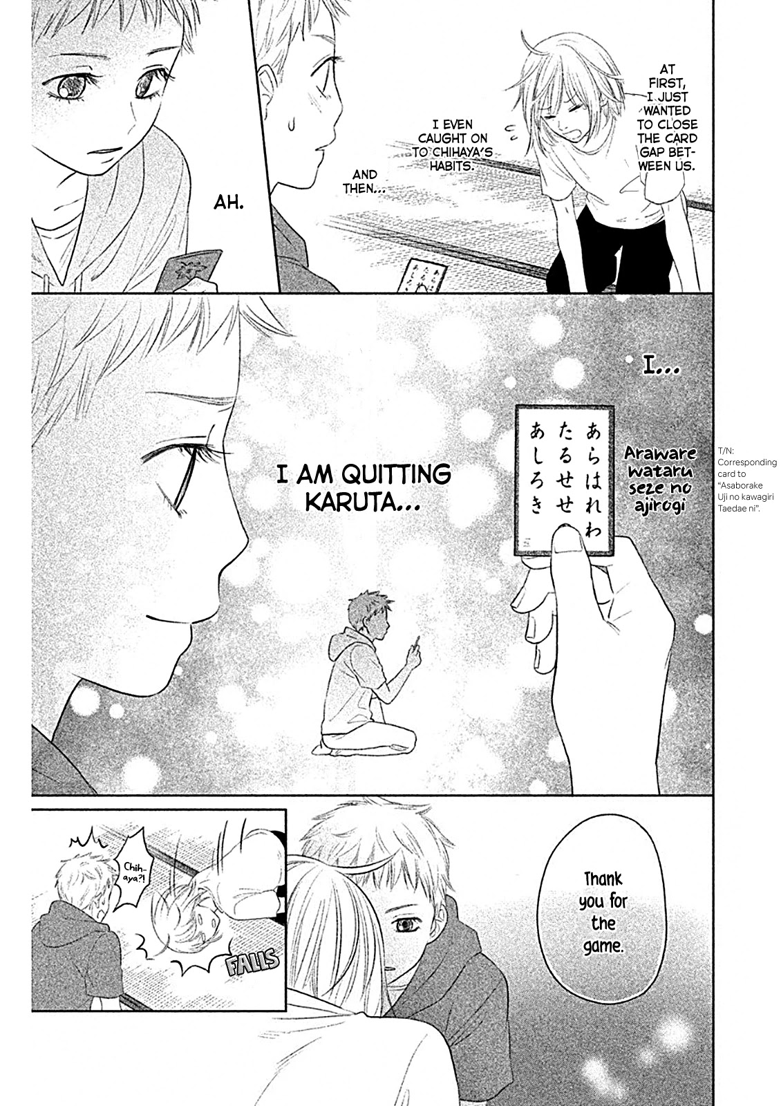 Chihayafuru: Middle School Arc Chapter 5 page 4 - Chapter 5: 5th Poem