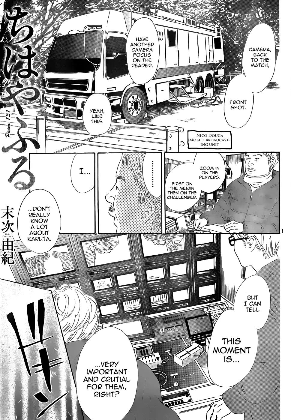 Chihayafuru Chapter 131 page 1 - Chapter 131