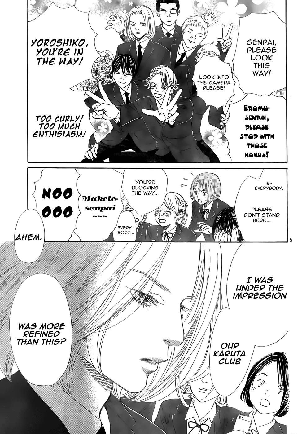 Chihayafuru Chapter 136 page 5 - Chapter 136