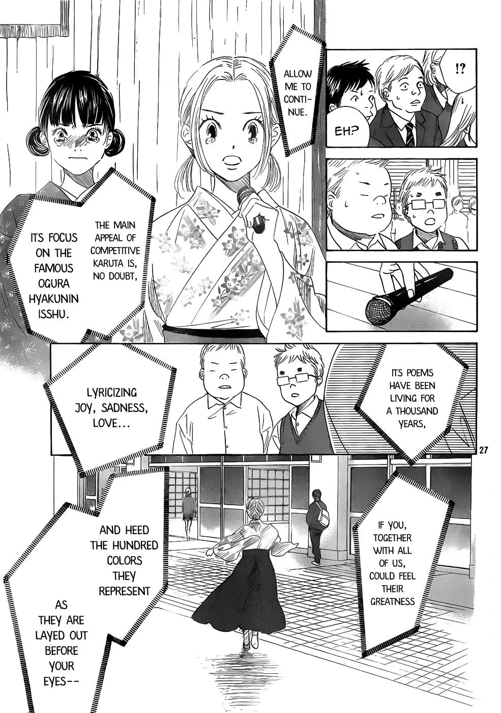 Chihayafuru Chapter 138 page 28 - Chapter 138