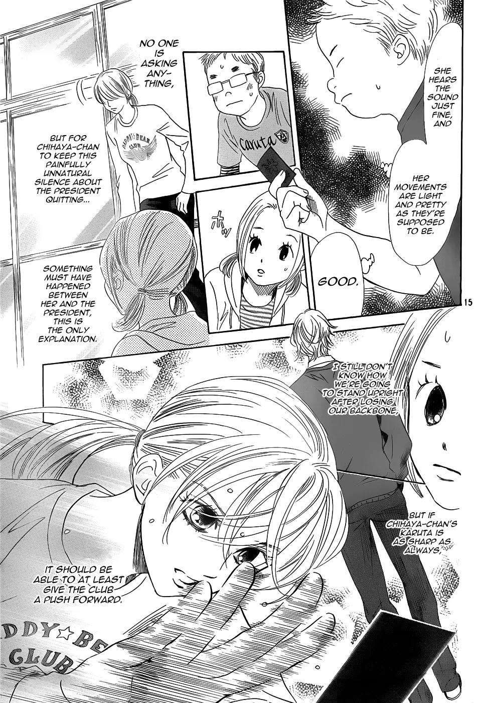 Chihayafuru Chapter 139 page 15 - Chapter 139