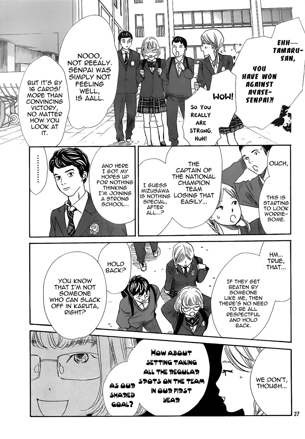 Chihayafuru Chapter 139 page 27 - Chapter 139
